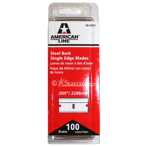 American Line Single-Edge Razor Blades, 100 pack