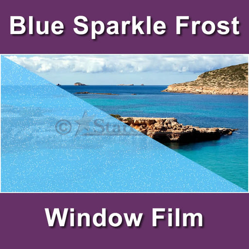 Blue Sparkle Frost Window Tinting Film
