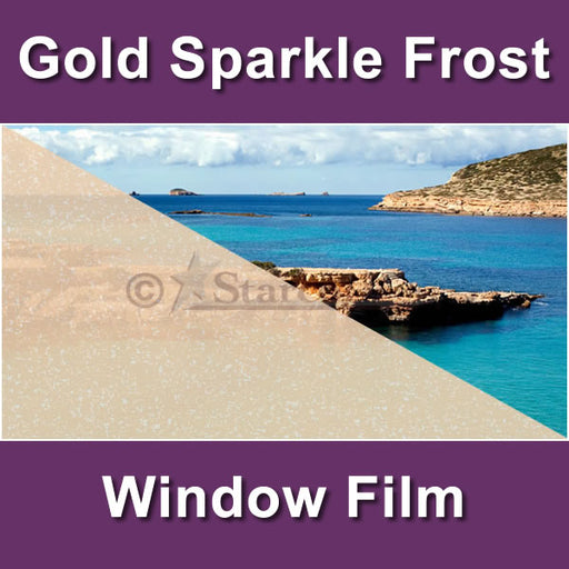 Gold Sparkle Frost Window Tinting Film