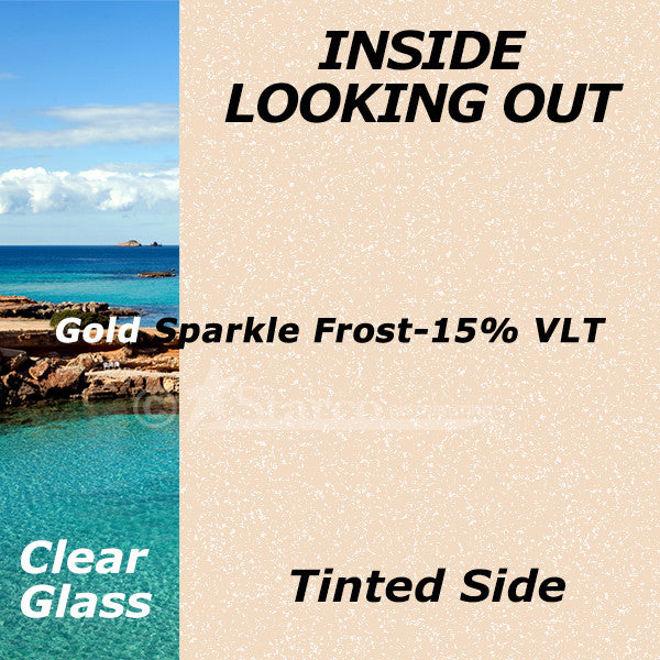 Gold Sparkle Window Tinting Film