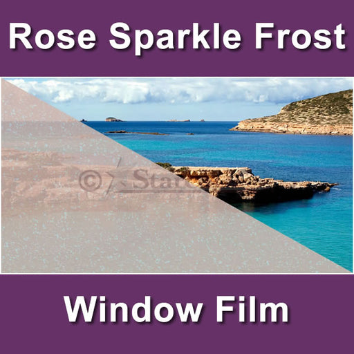 Rose Sparkle Frost Window Tinting Film