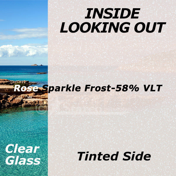 Rose Sparkle Window Tinting Film