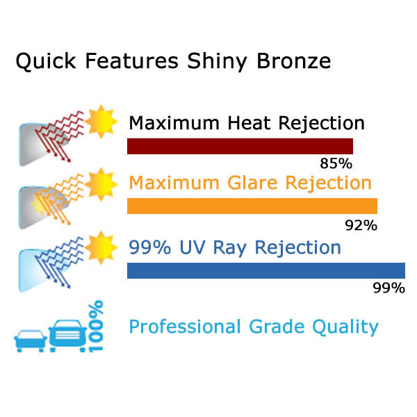 Shiny Bronze Window Tinting Film